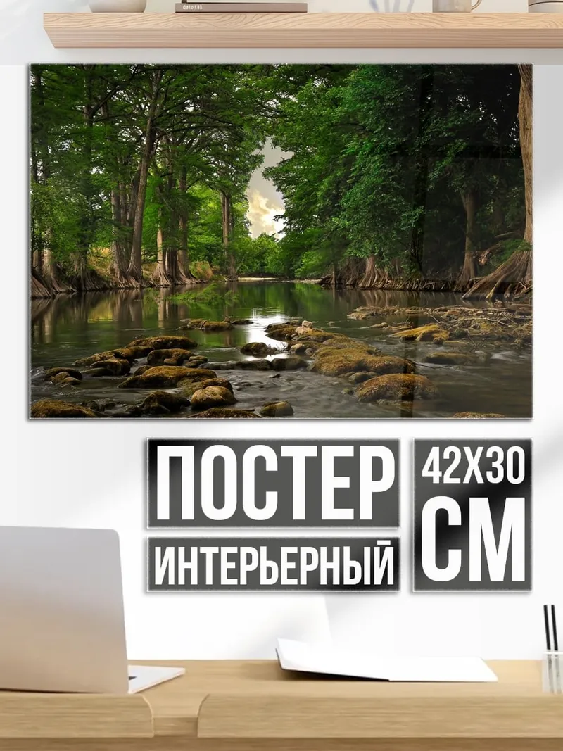 Постер Лесная река