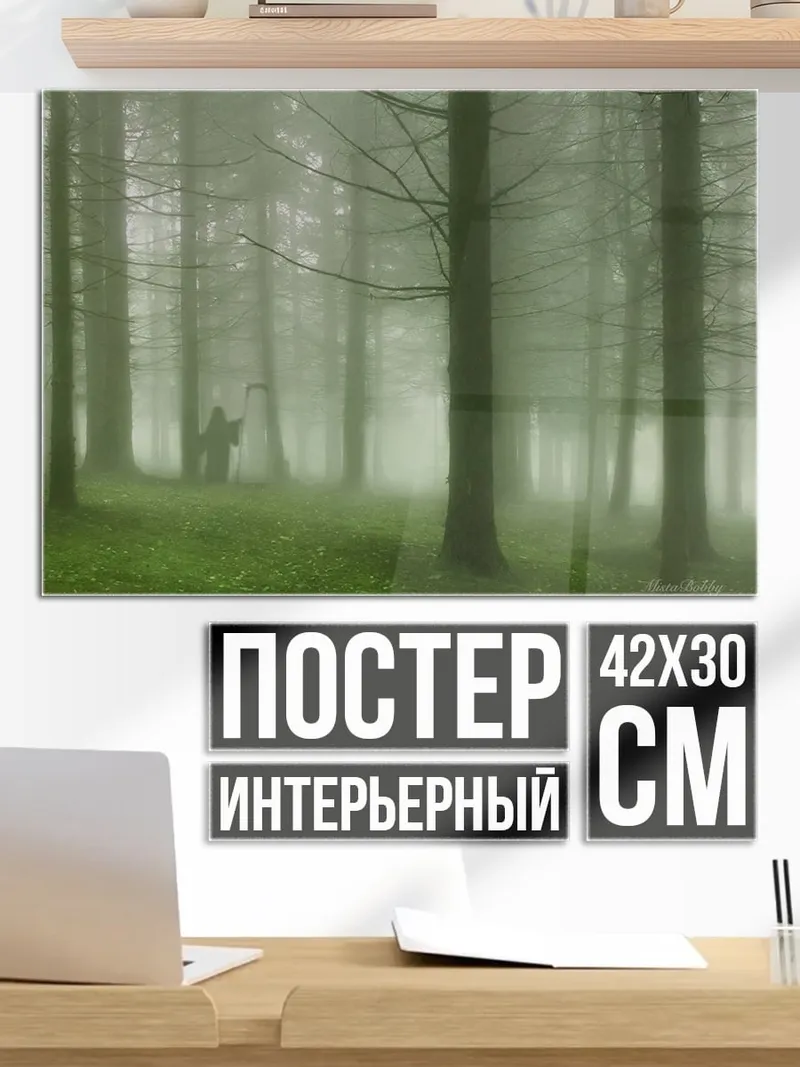 Постер Туманный лес