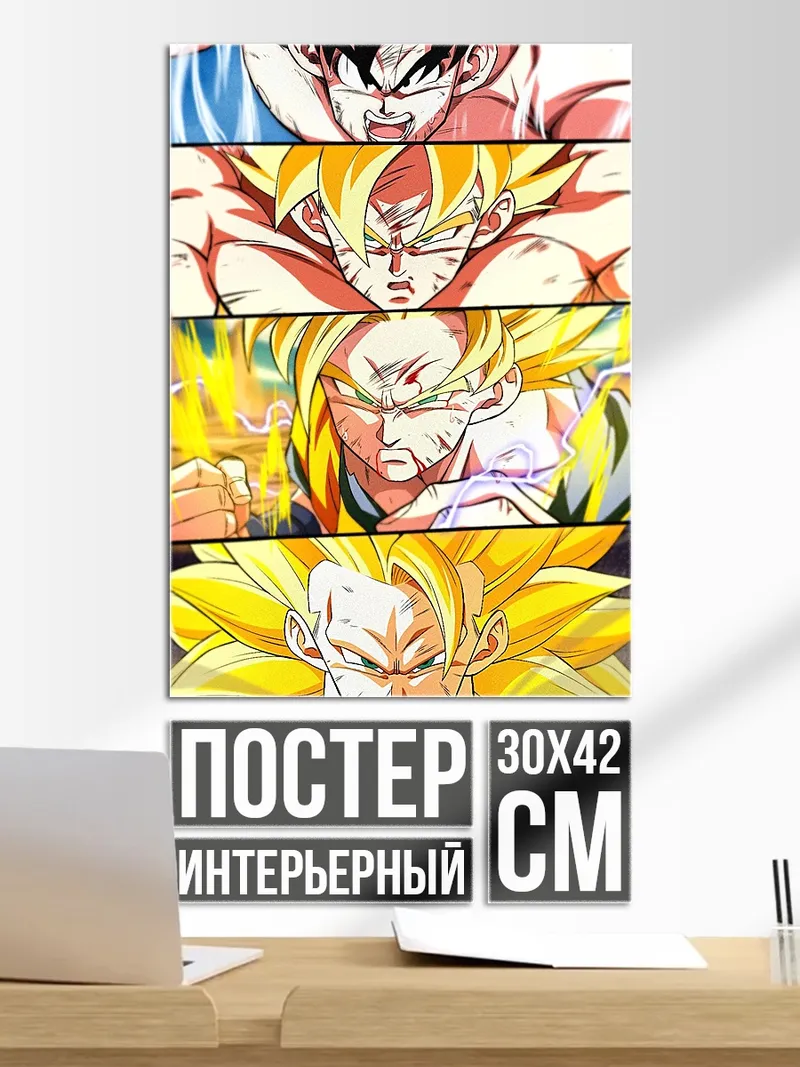 Постер Сон Гоку трансформации