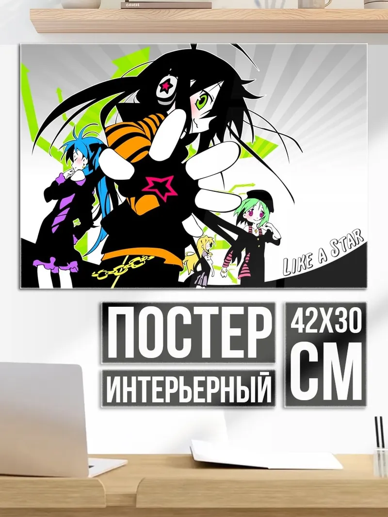 Постер Аниме группа Like A Star