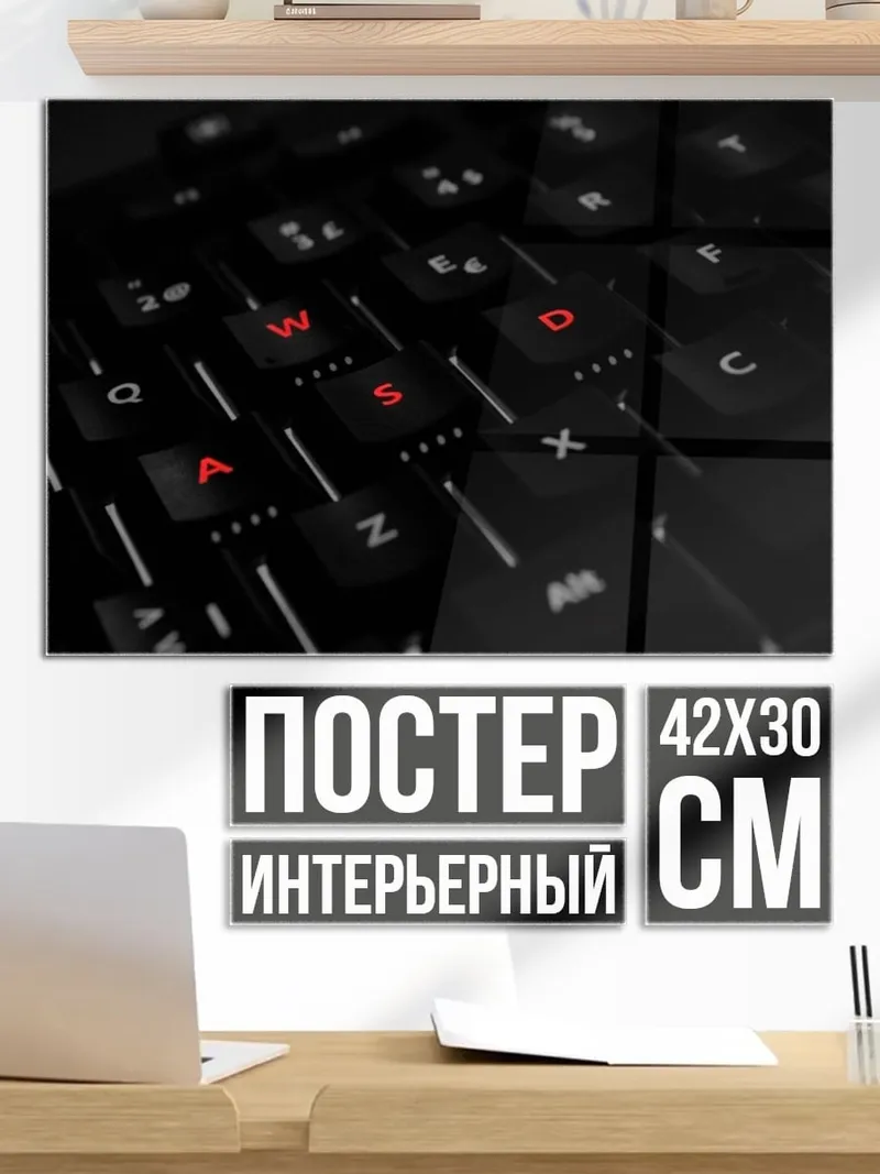Постер Игровые клавиши WASD
