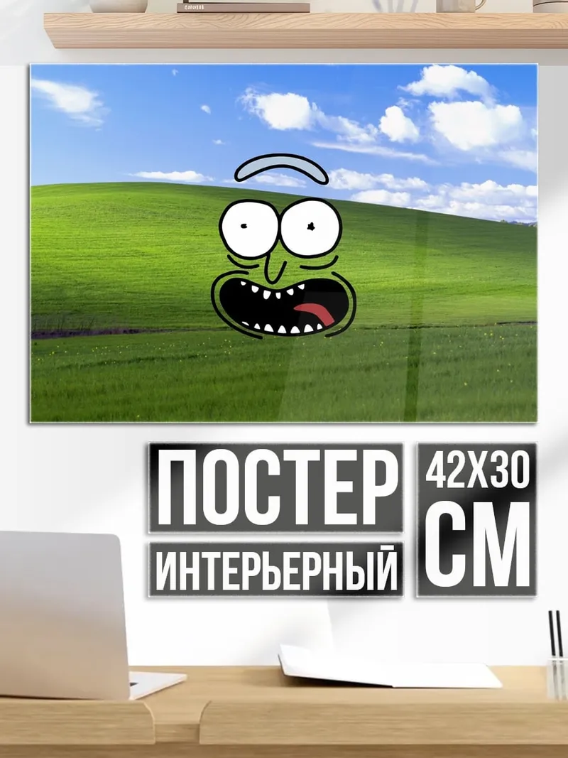 Постер Рик в поле