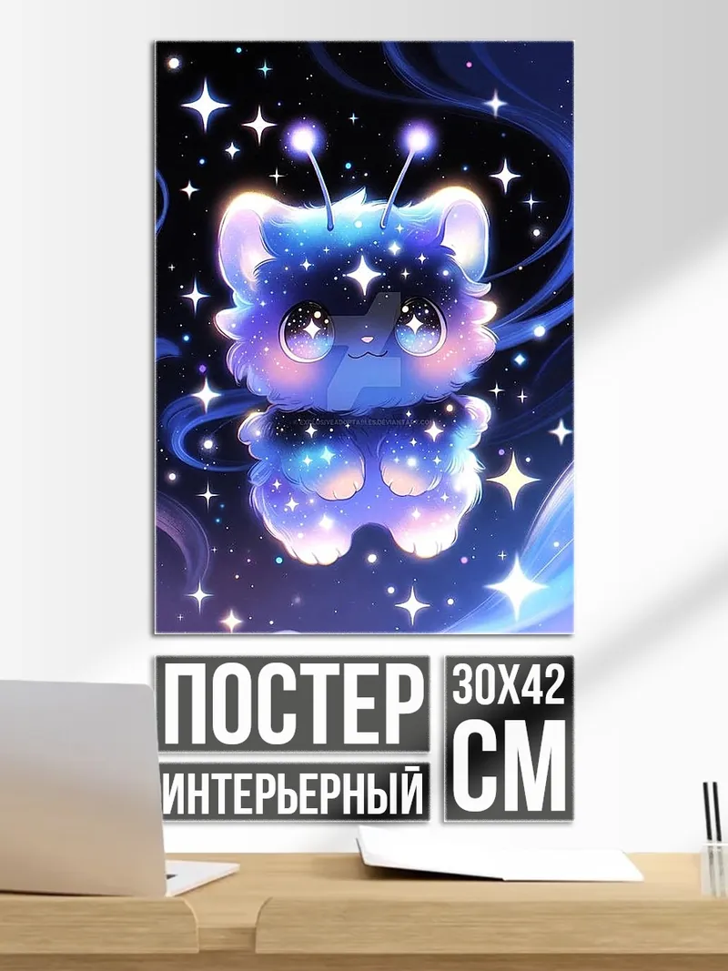 Постер Космический котик