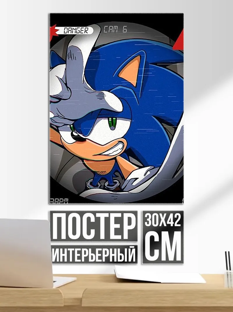 Постер Соник ежик