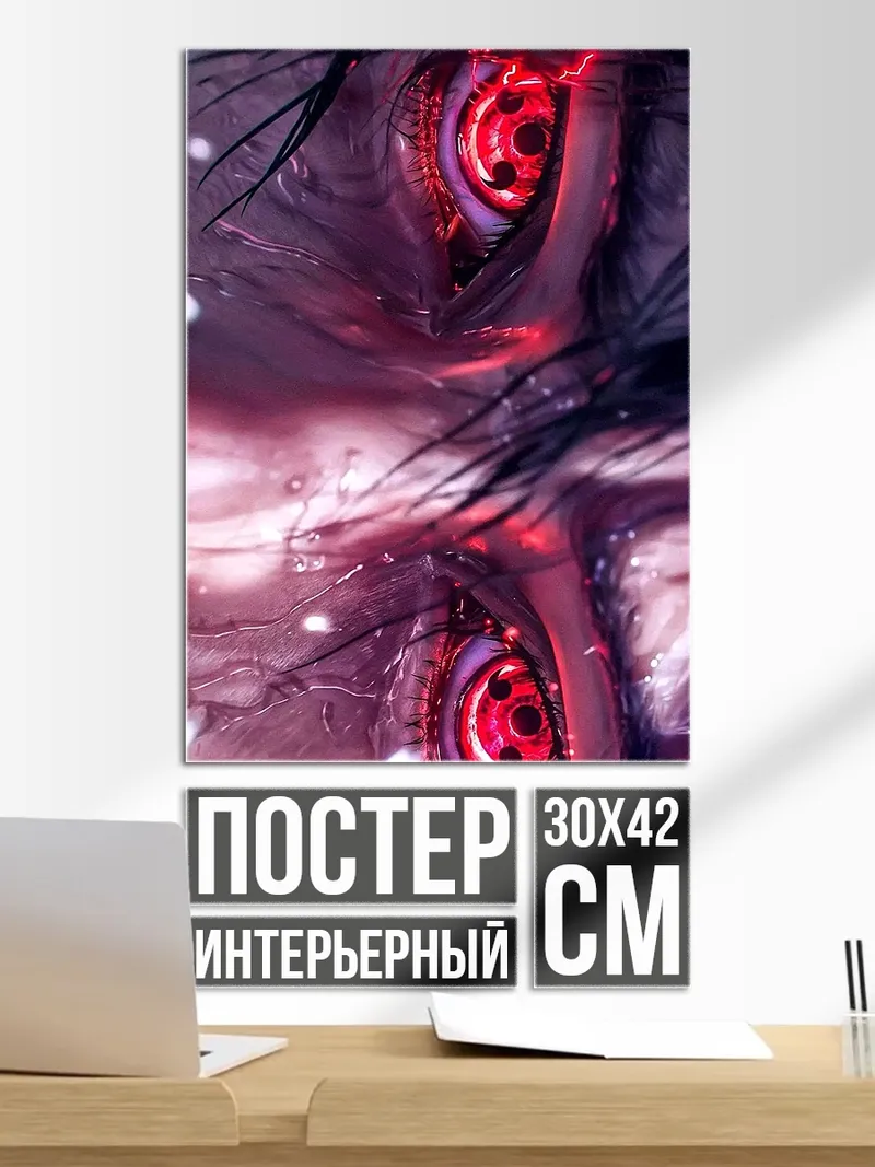 Постер Глаза Шарингана Наруто