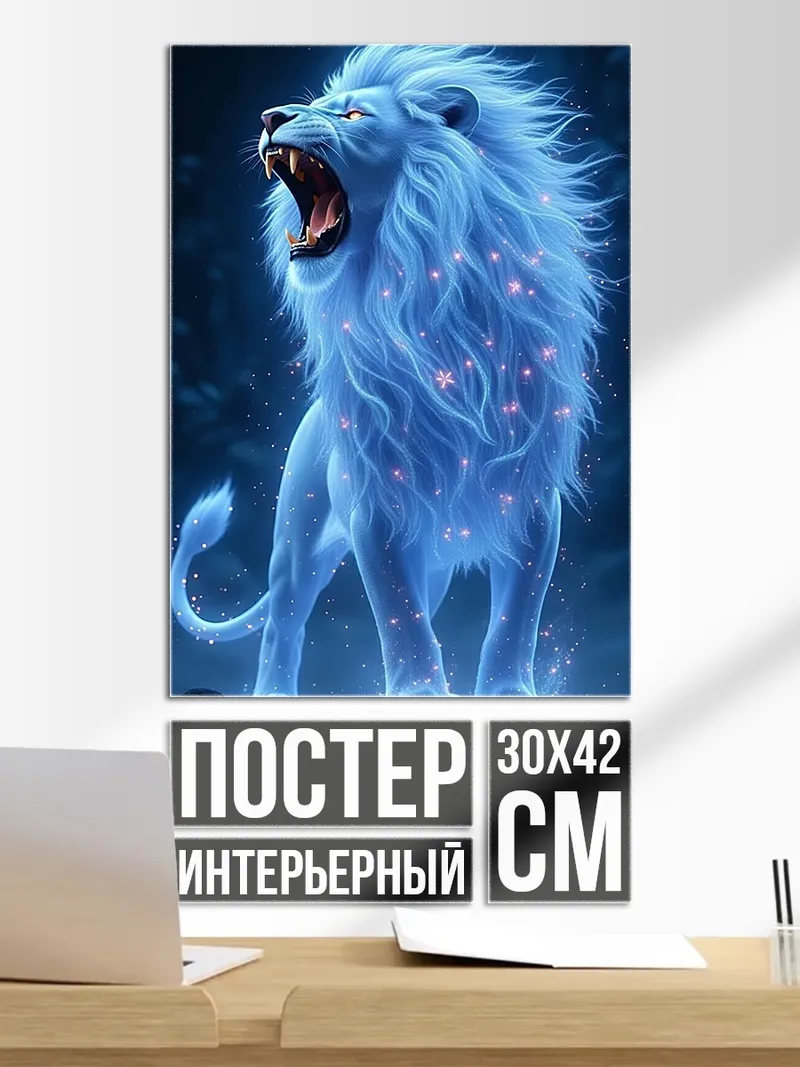 Постер Сияющий лев дух