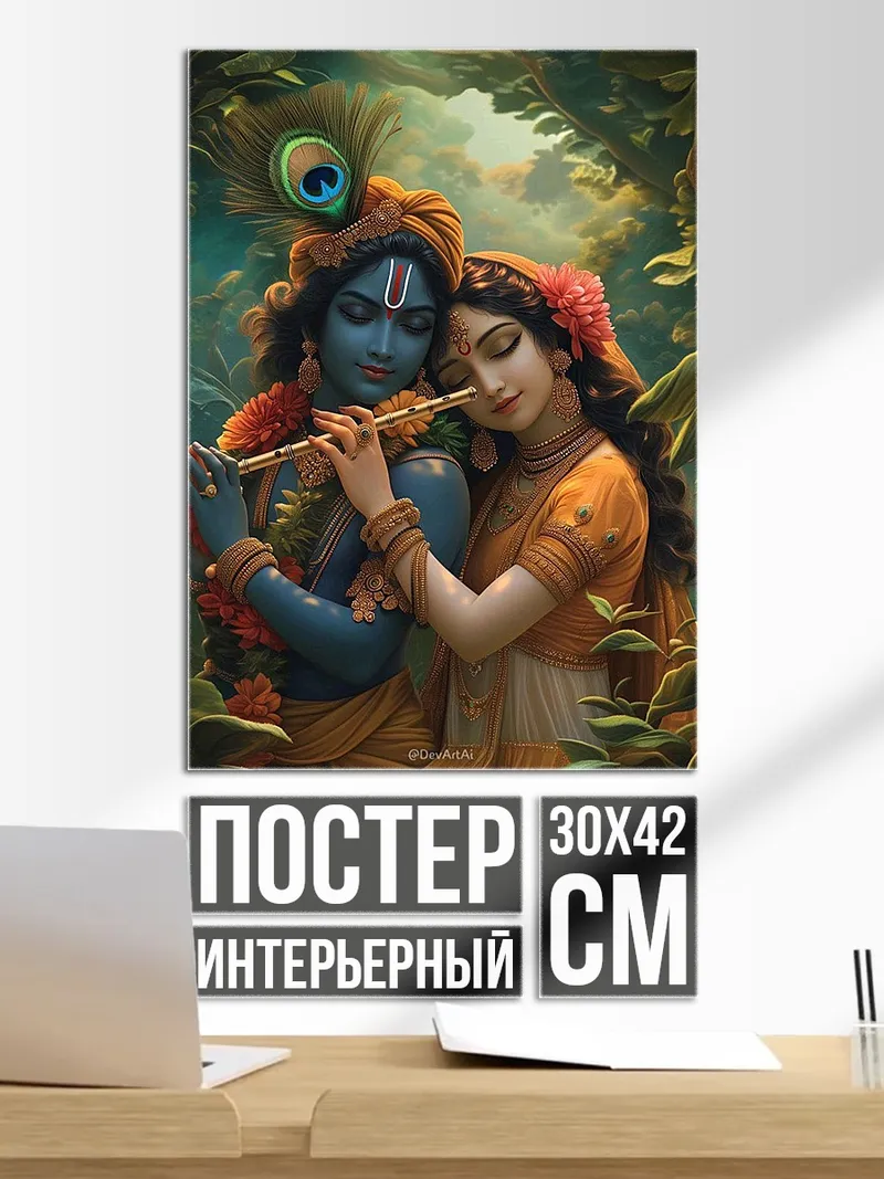 Постер Радха и Кришна