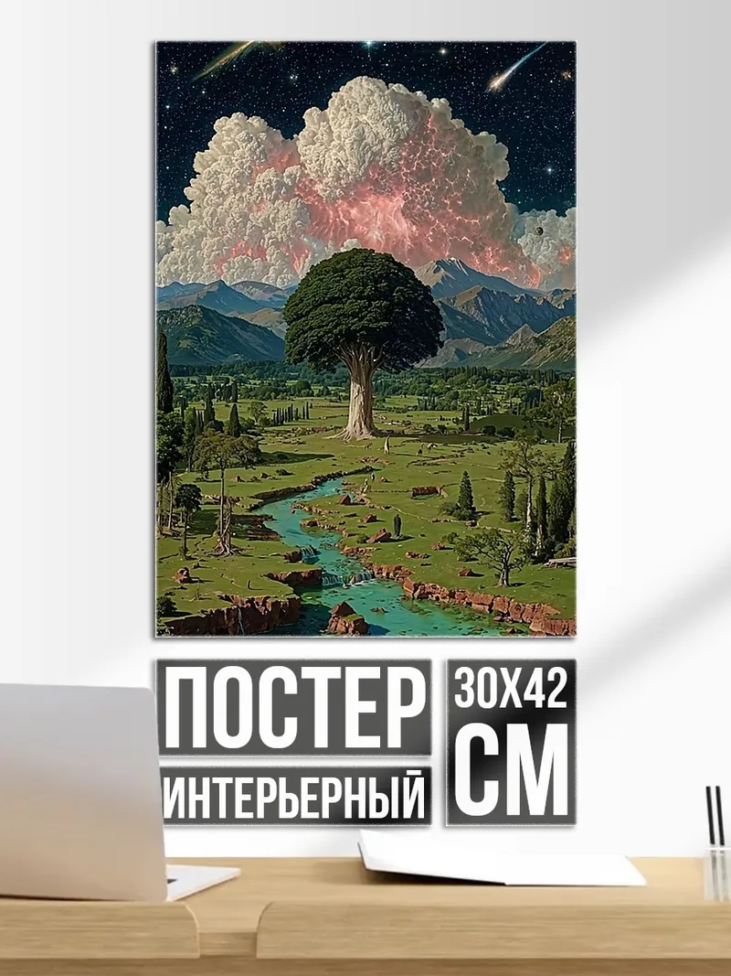 Постер Дерево в космосе