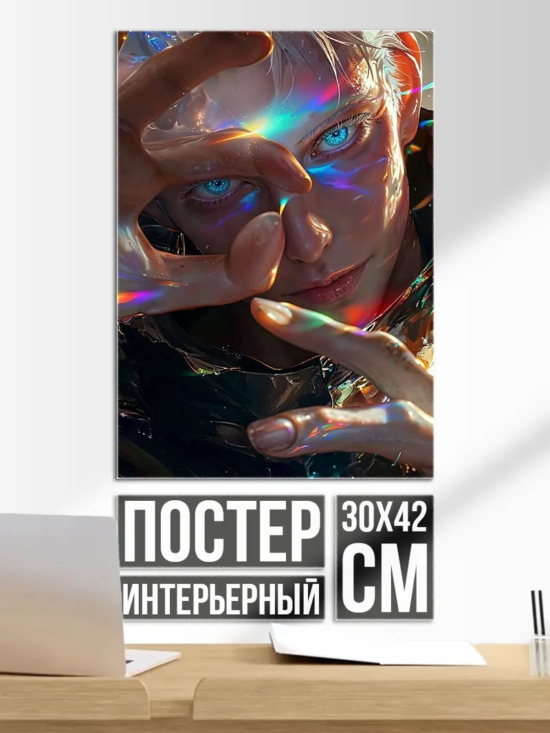 Постер Сатору Годжо арт
