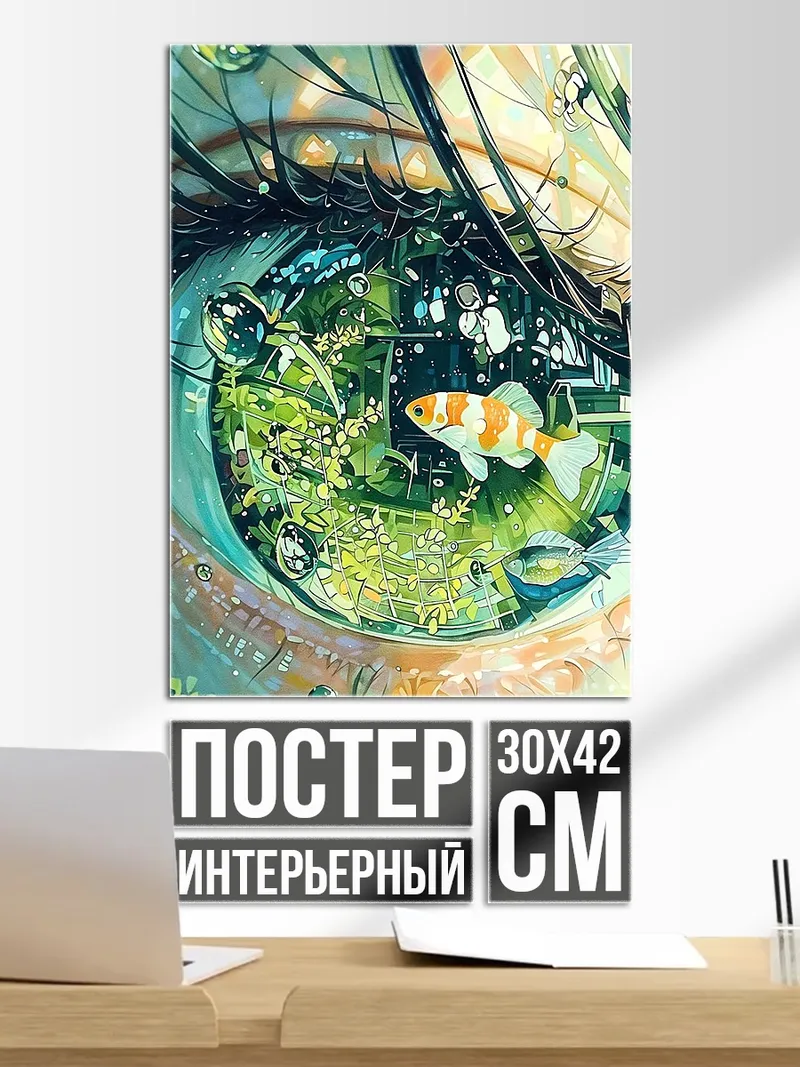 Постер Глаз с аквариумом
