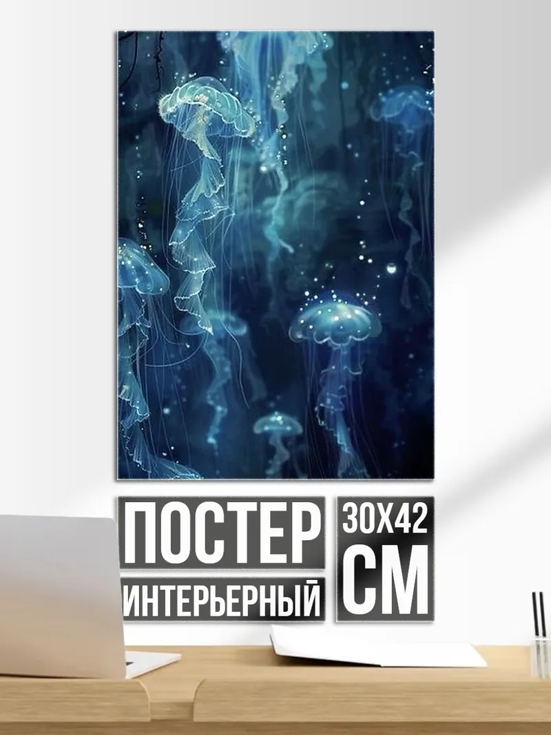 Постер Медузы в океане