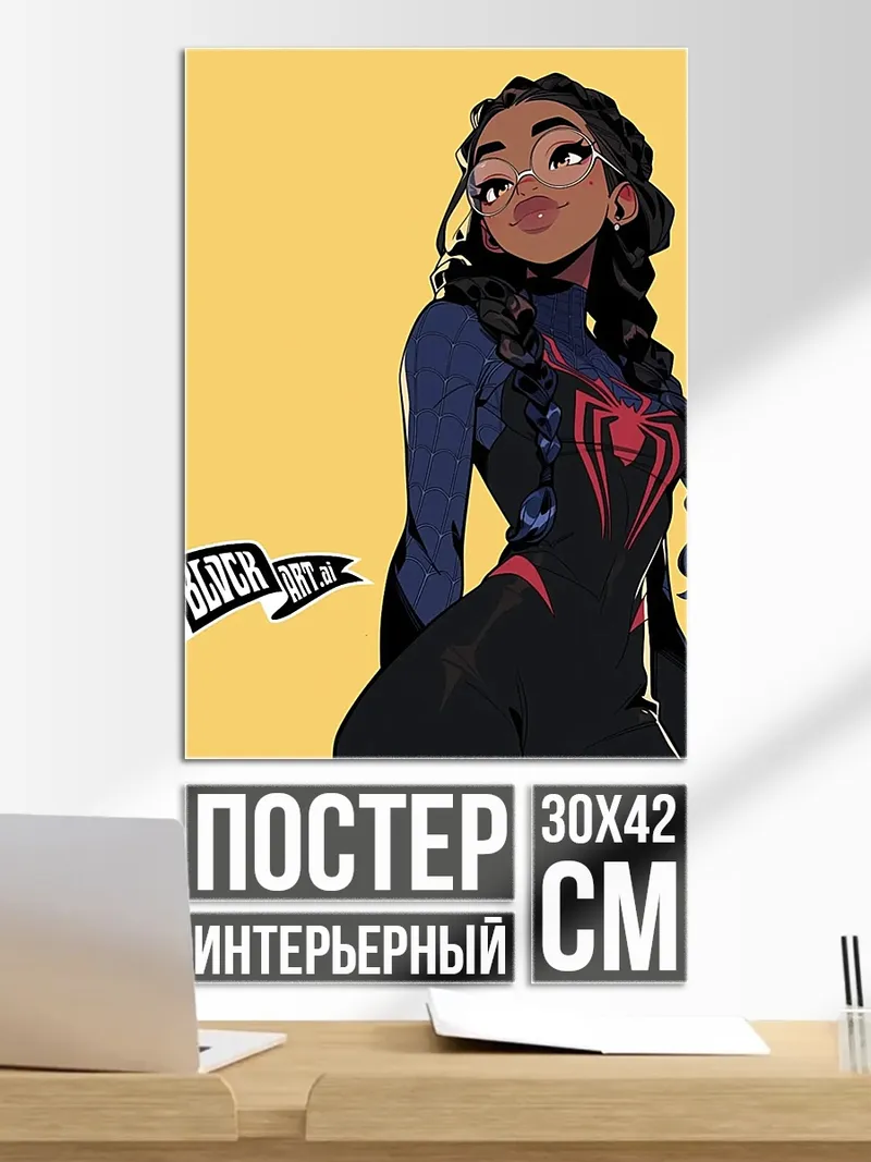 Постер Девушка Человек-паук