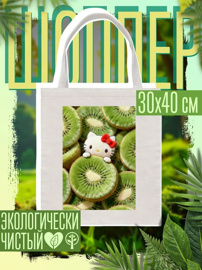 Шоппер Хелло Кити и киви