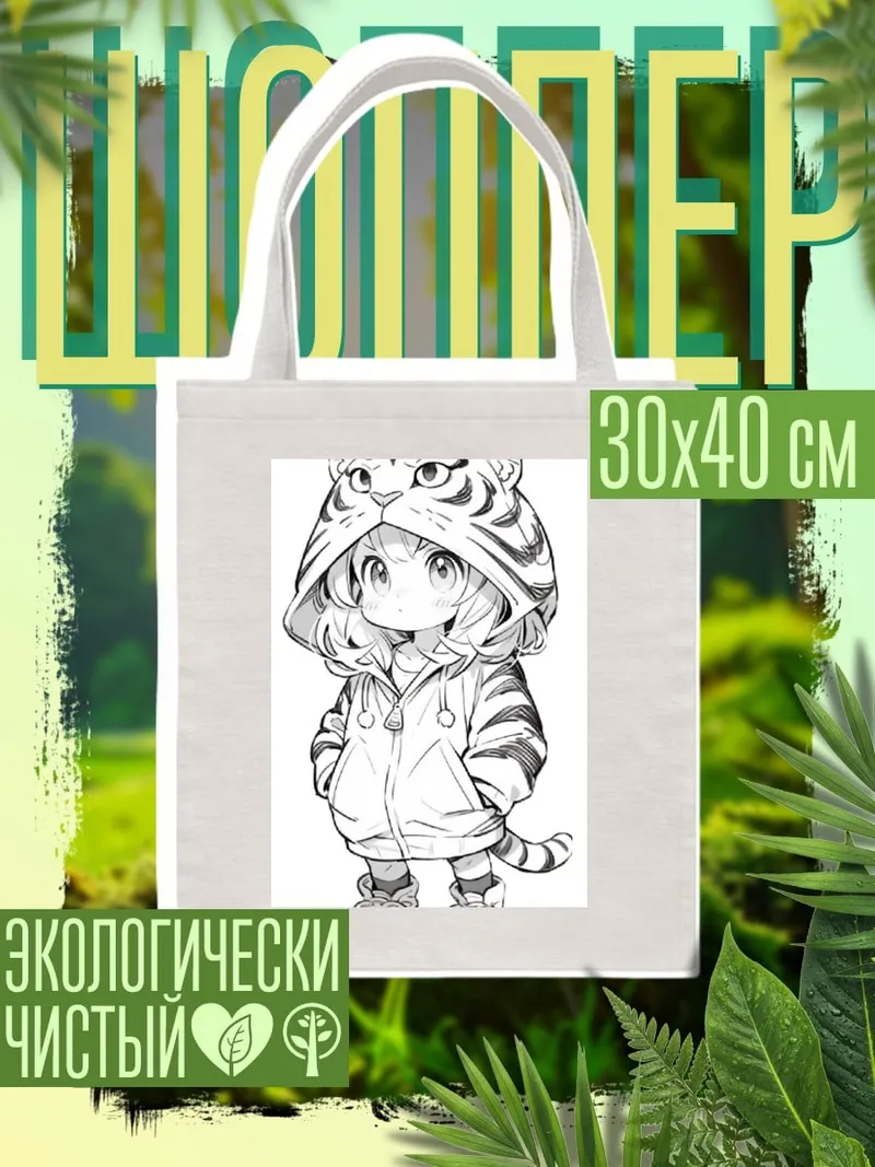 Шоппер Девочка в костюме тигра