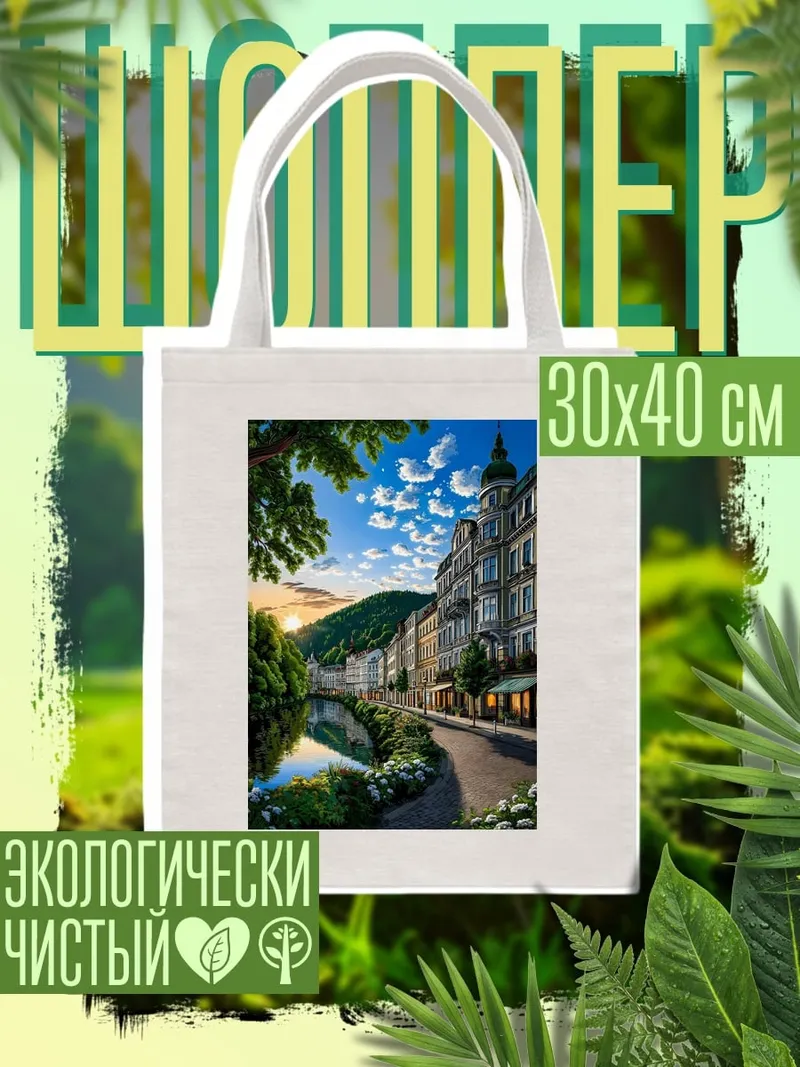 Шоппер город у реки