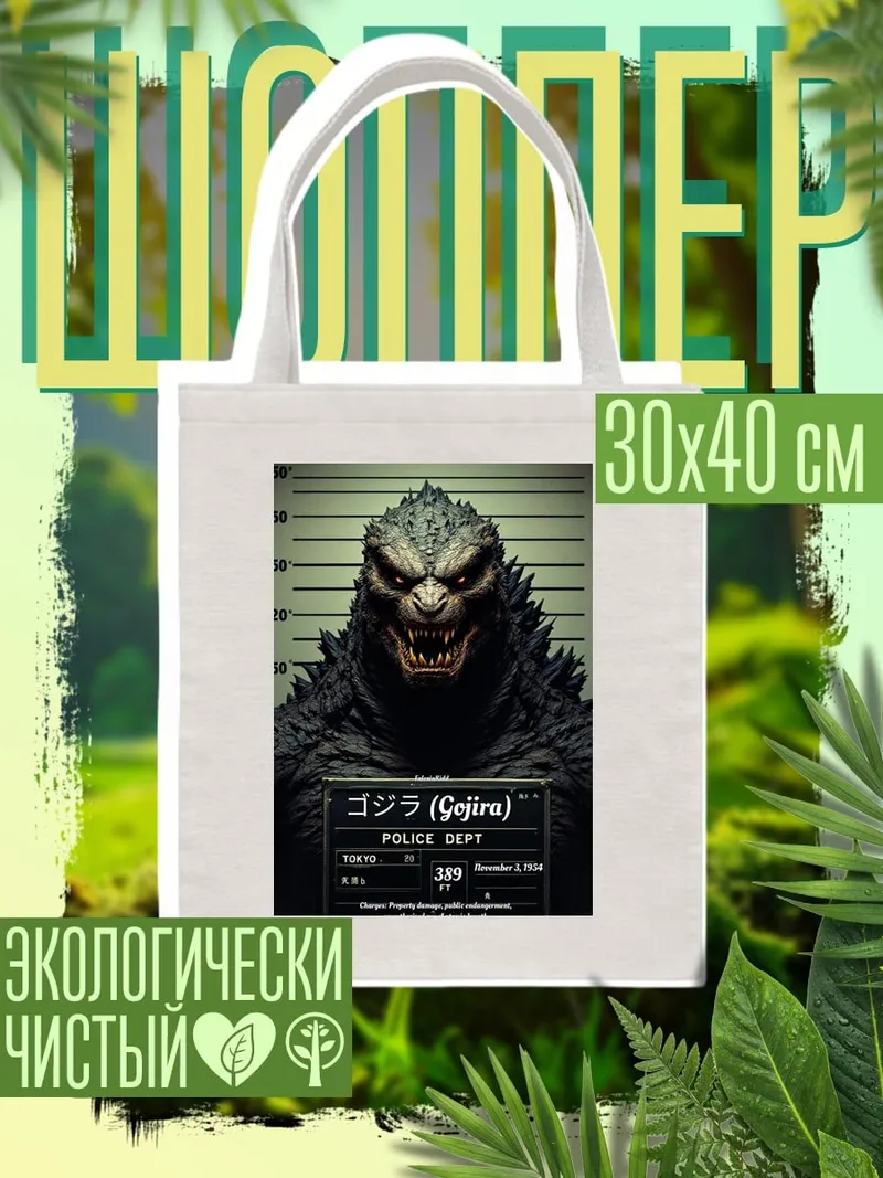 Шоппер Годзилла в участке