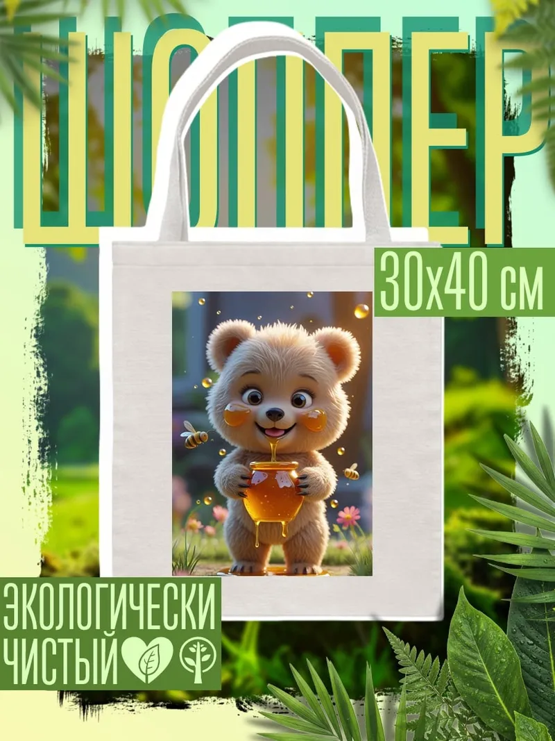 Шоппер Медвежонок с медом