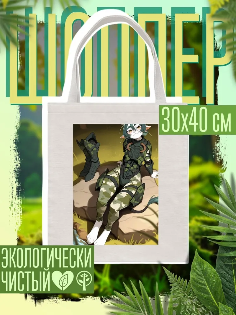 Шоппер Камуфляжный воин