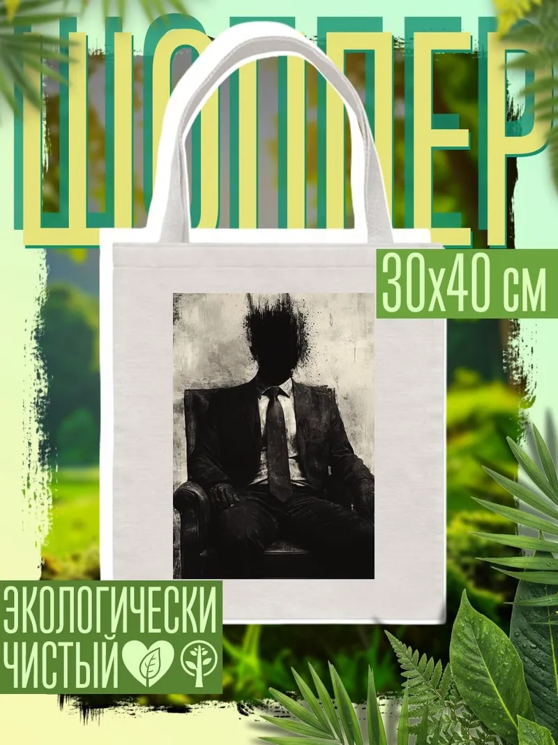 Шоппер Силуэт мужчины в костюме