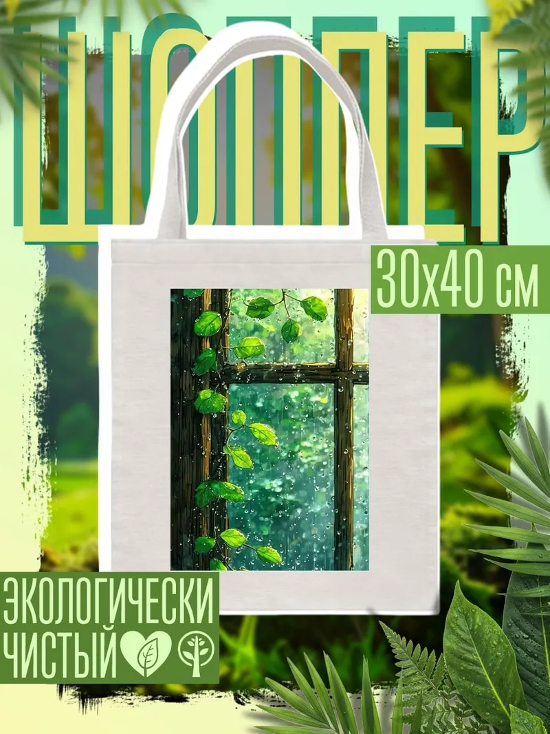 Шоппер Дождь за окном