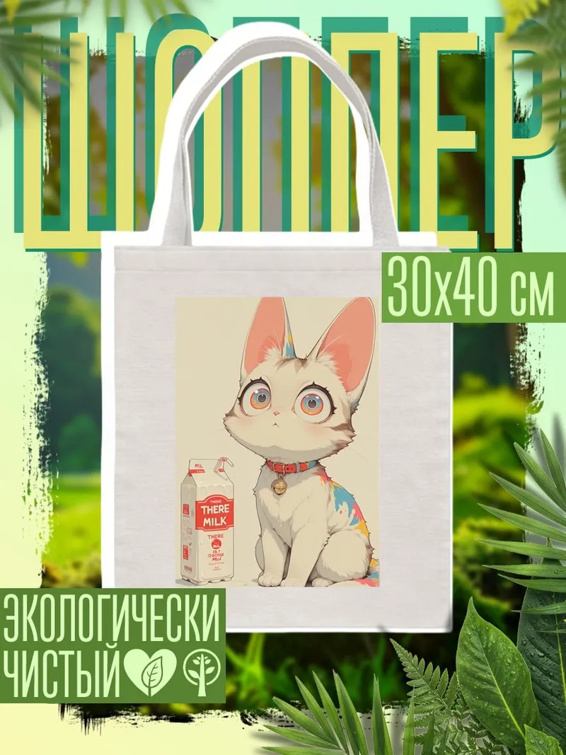 Шоппер Кот с молоком