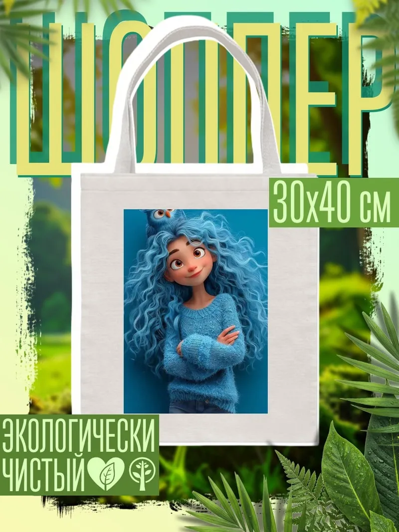 Шоппер Девочка с совой