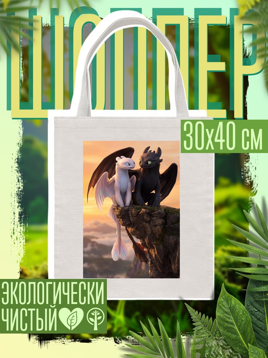 Шоппер Драконы Беззубик и Дневная Фурия