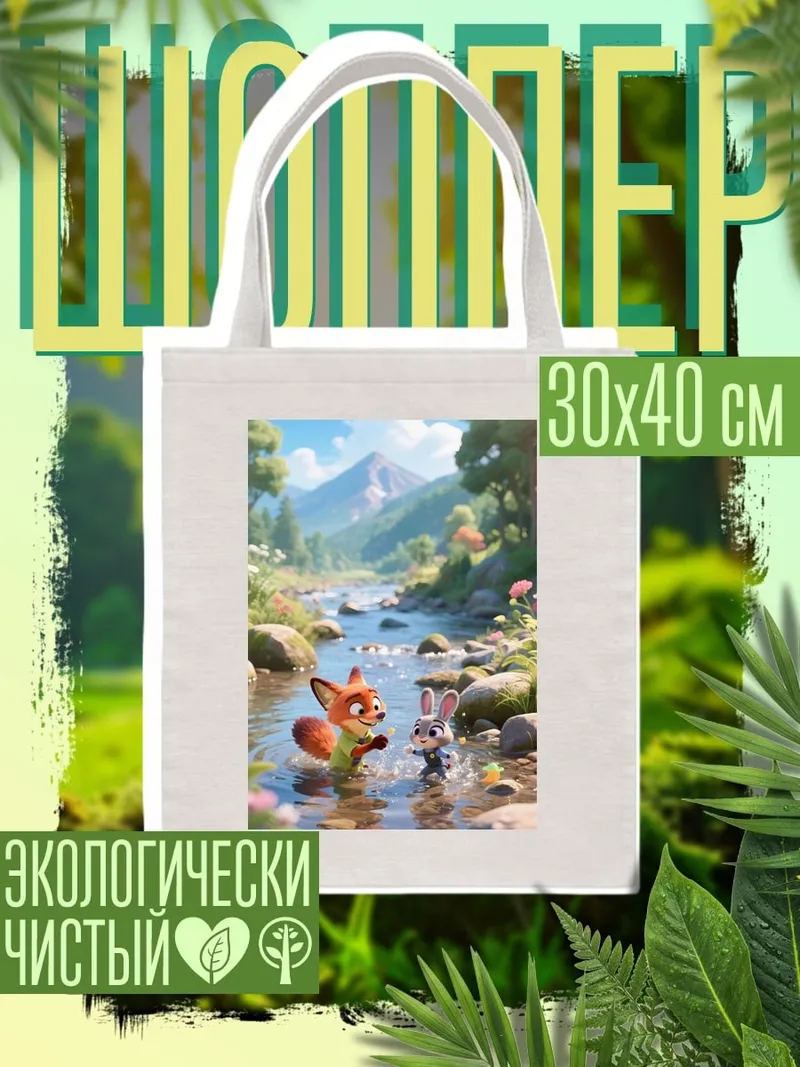 Шоппер Зверополис лис и кролик