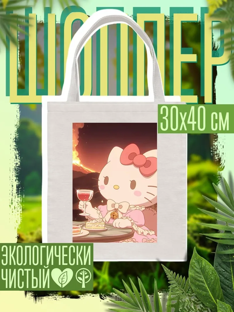 Шоппер Хелло Китти с вином
