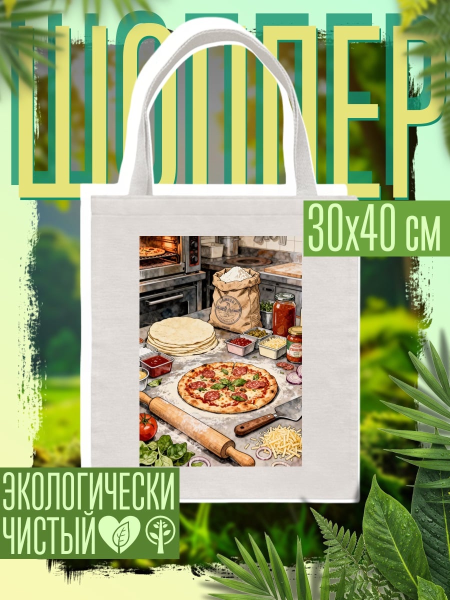 Шоппер Пицца на кухне