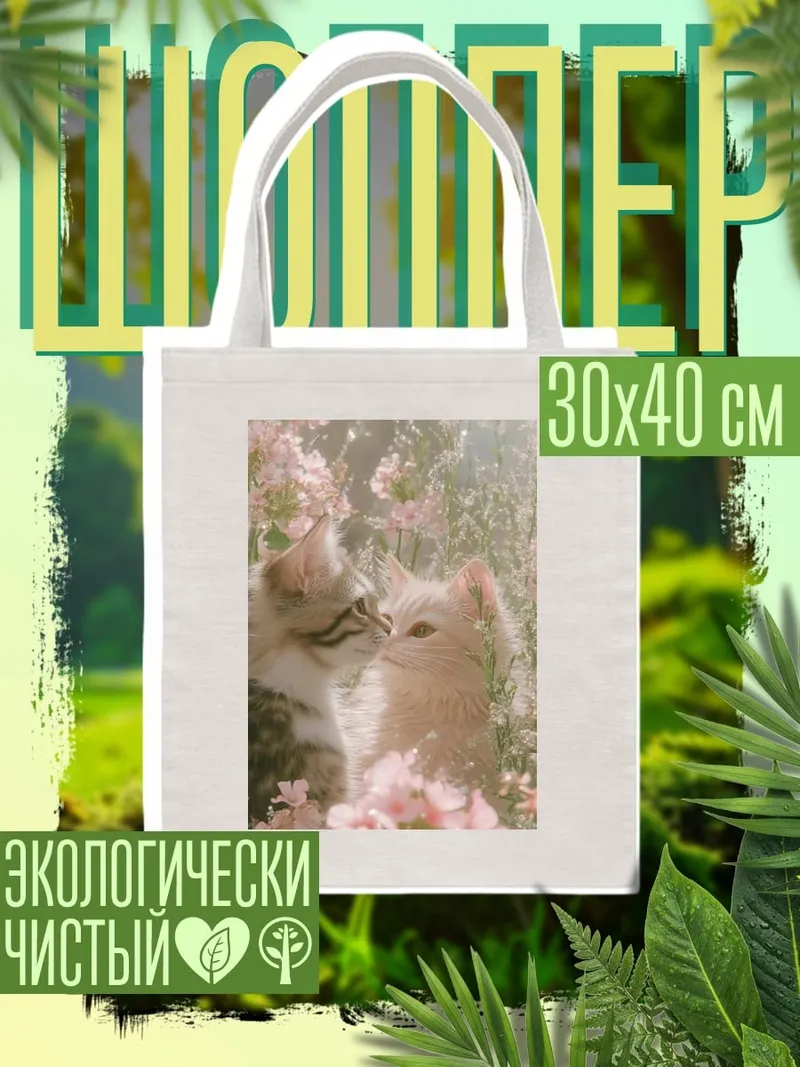 Шоппер Два котенка
