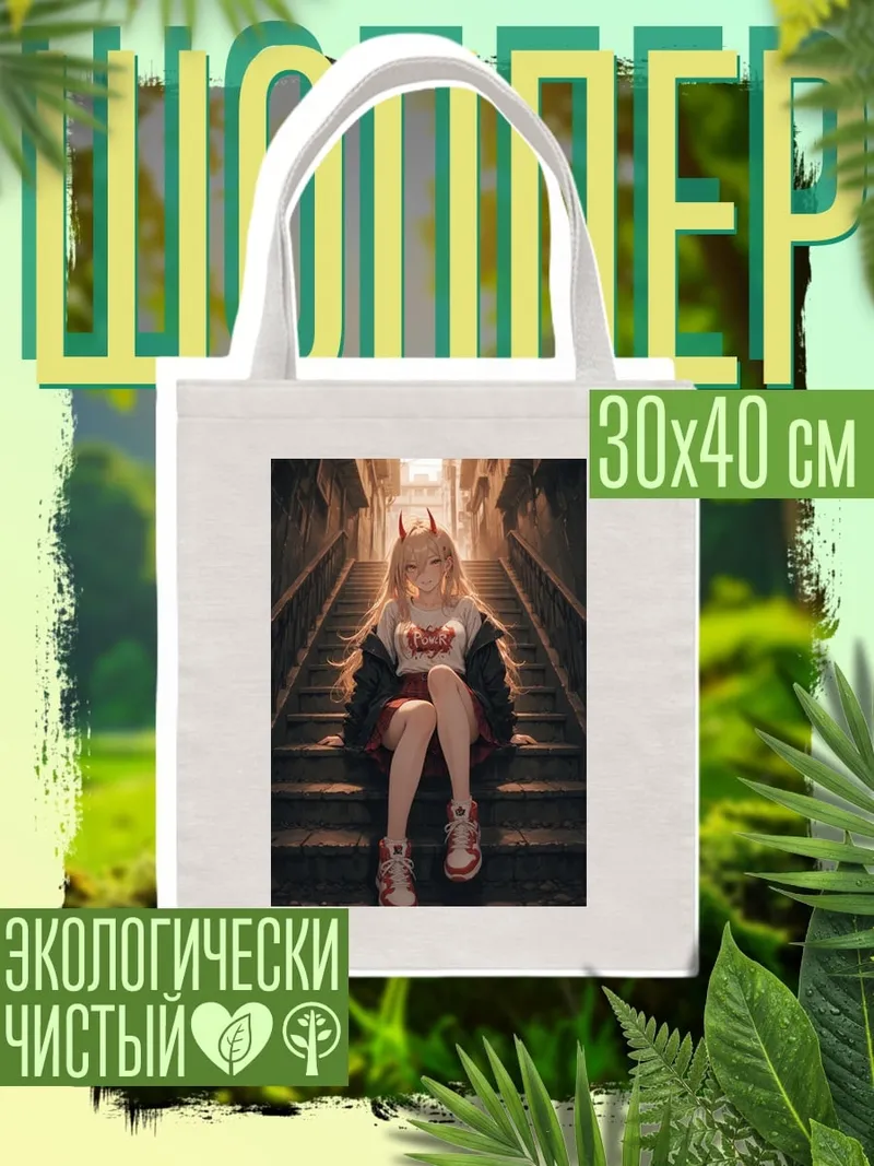 Шоппер Девушка с рожками