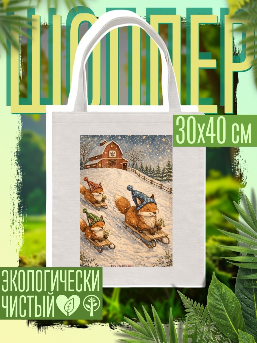 Шоппер Лисы на санках