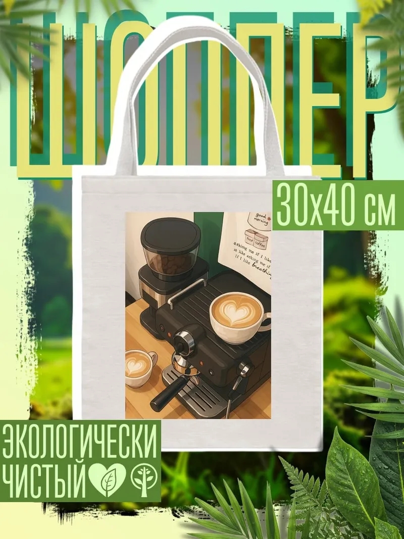 Шоппер Кофемашина с латте