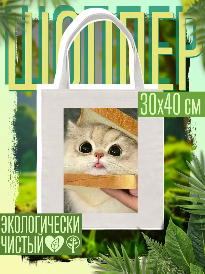 Шоппер Кот в тосте