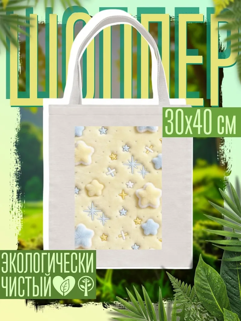 Шоппер Звездочки и облака