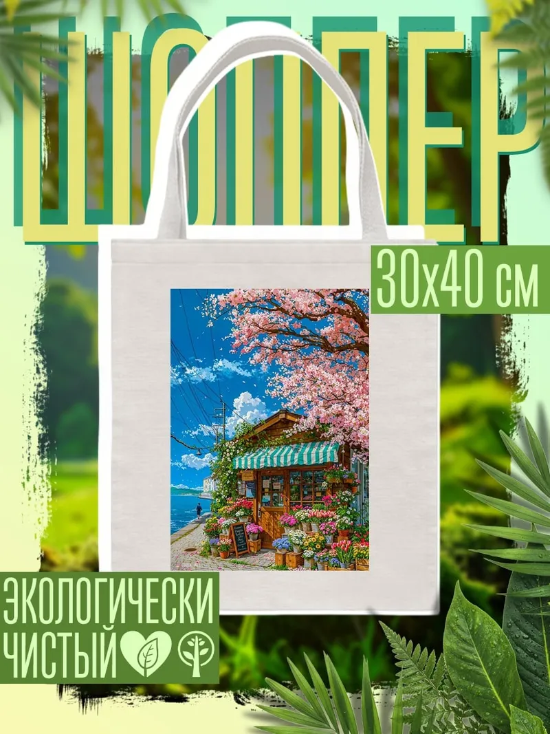 Шоппер Цветущая сакура у моря