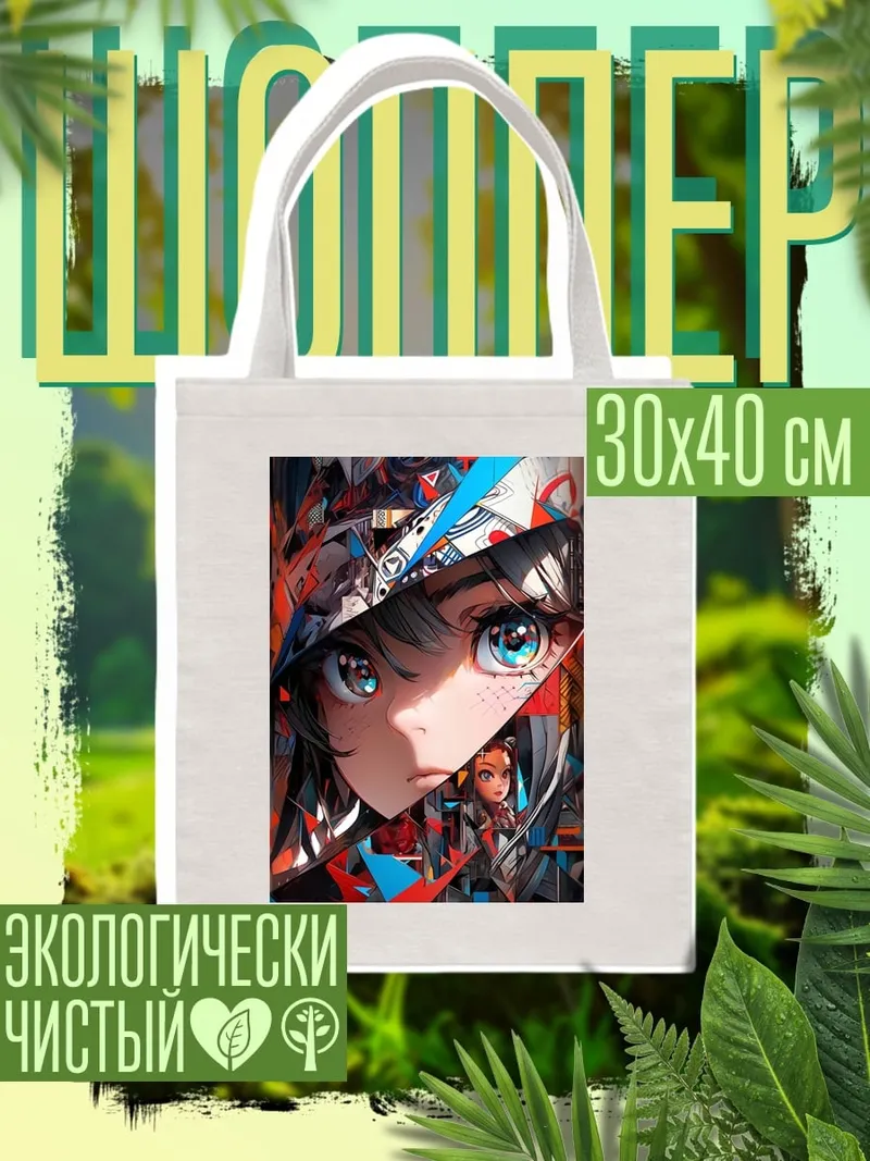 Шоппер Аниме глаза крупным планом