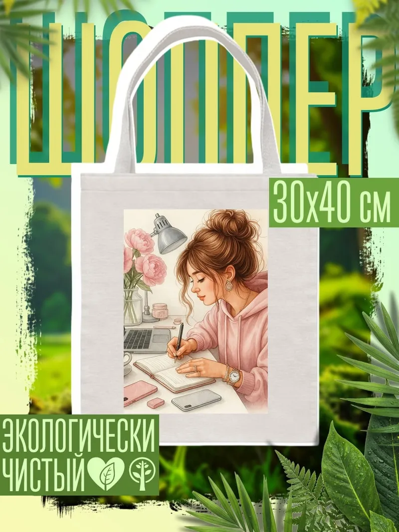 Шоппер Девушка пишет