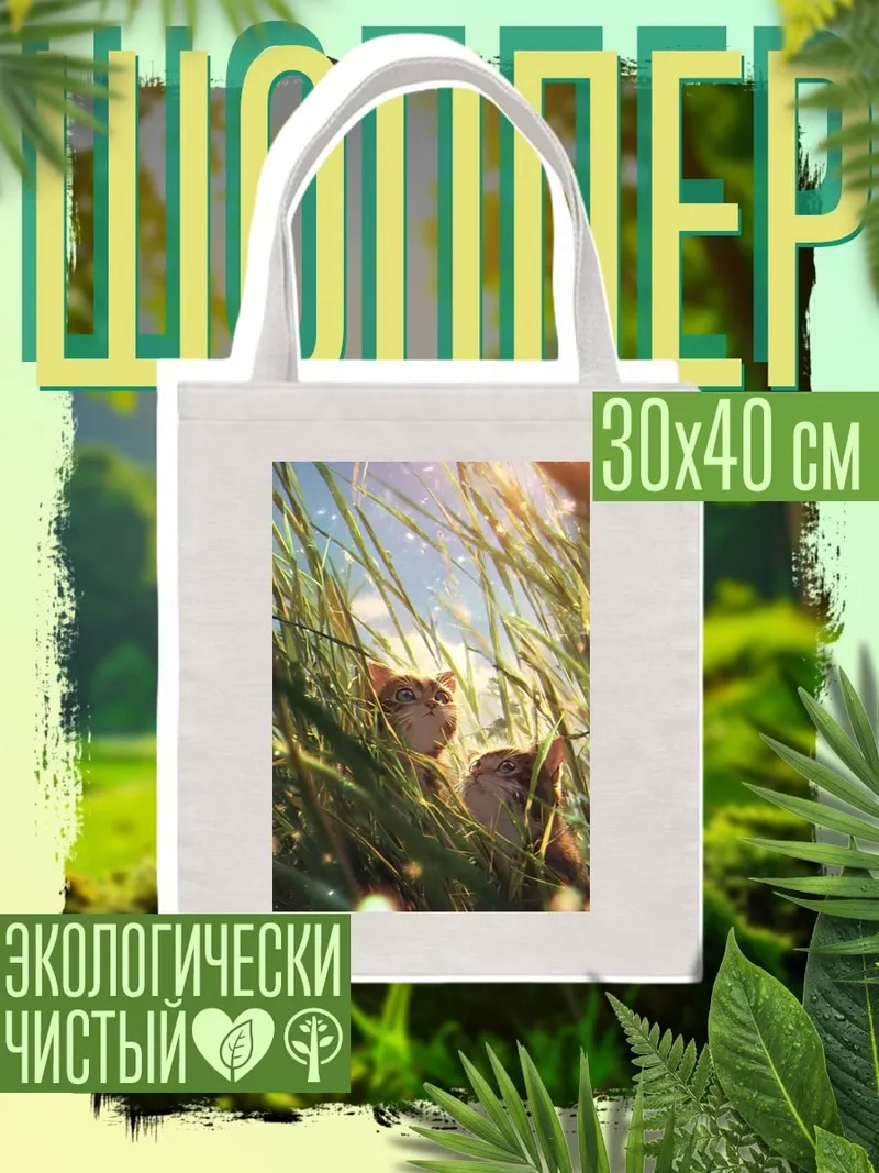 Шоппер Котята в траве