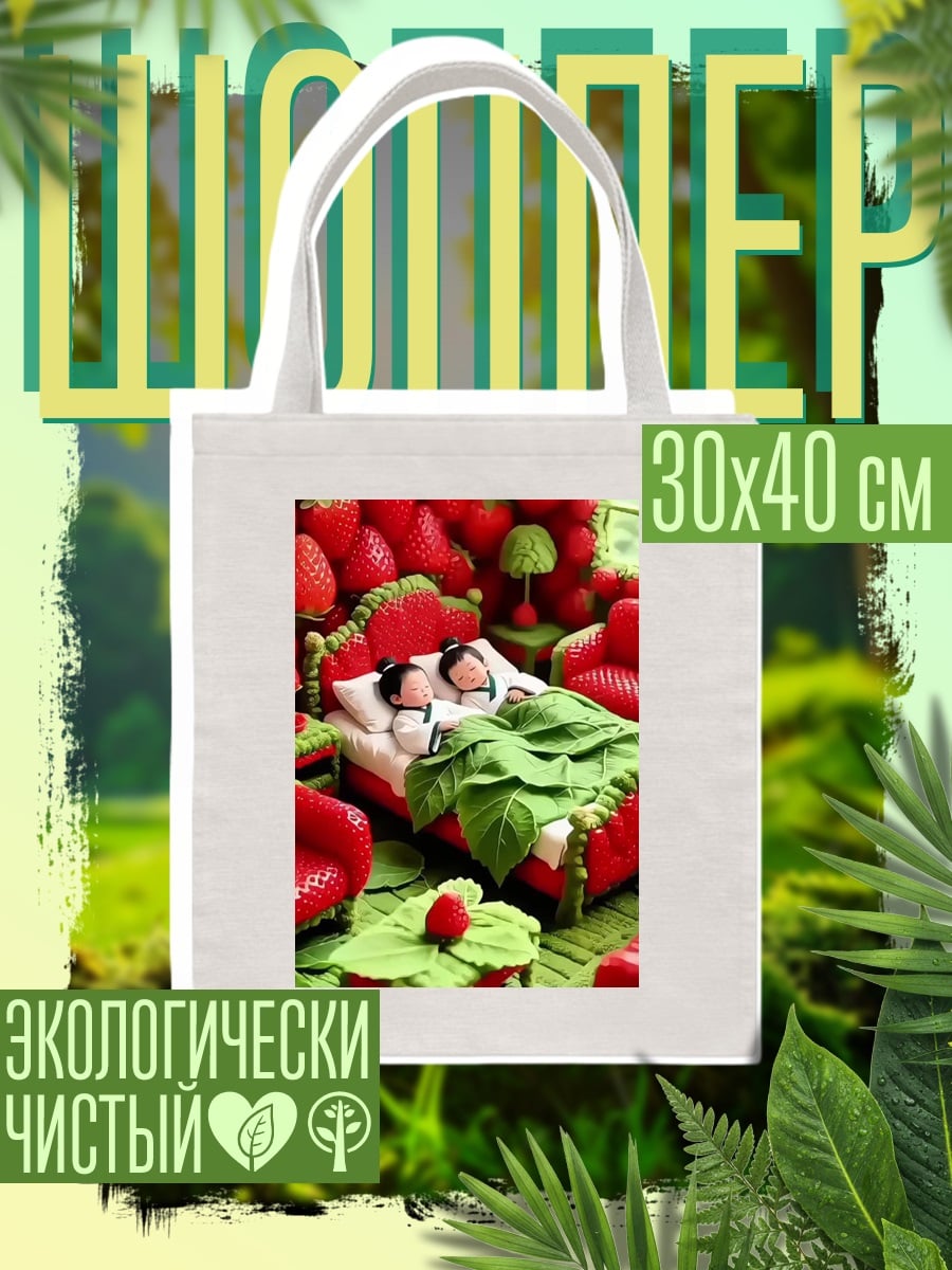 Шоппер Клубничная сказка