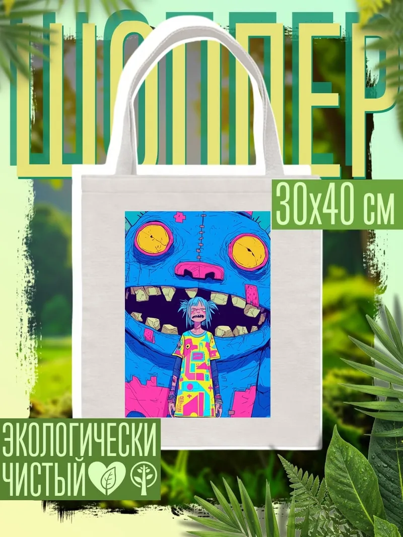 Шоппер Девочка и монстр