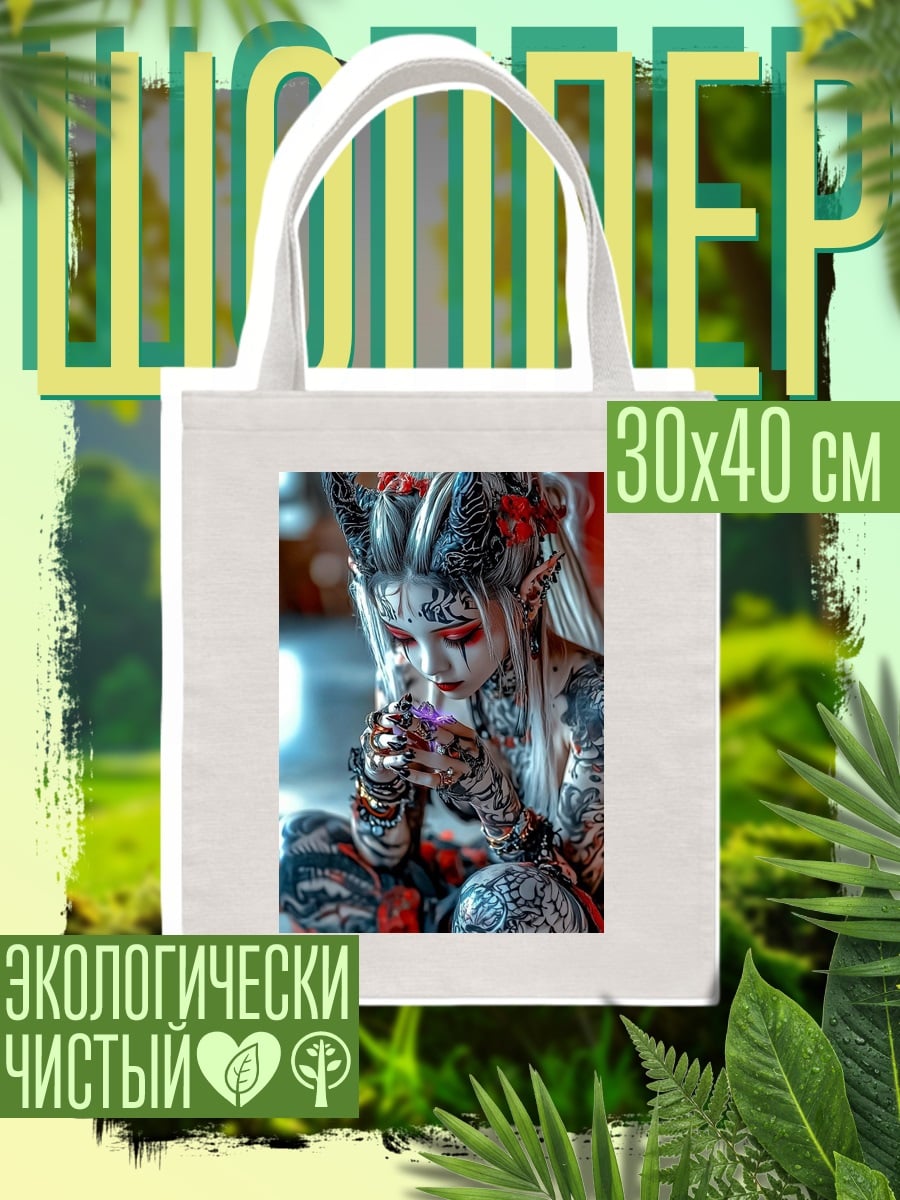 Шоппер Татуированная девушка демон