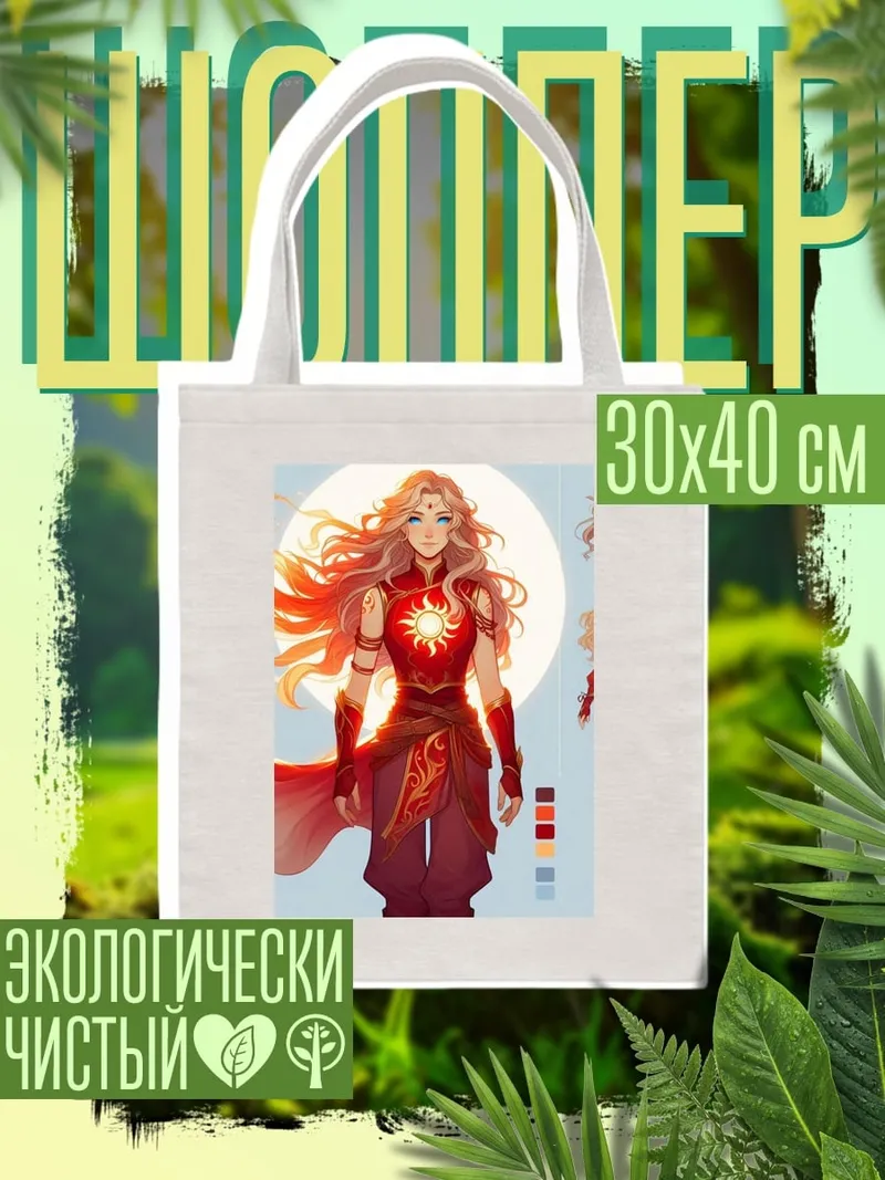 Шоппер Девушка Солнце