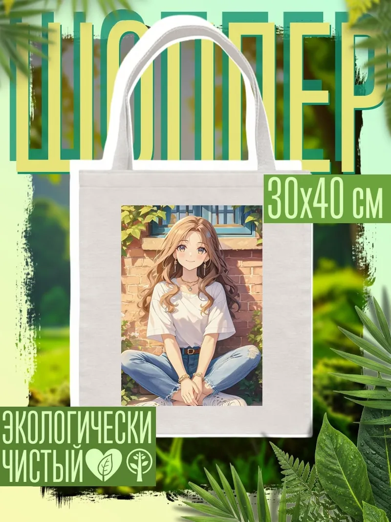 Шоппер Девушка в саду