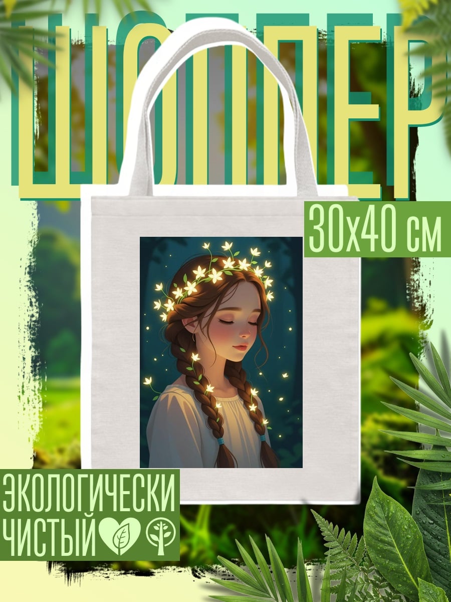 Шоппер Девушка с венком