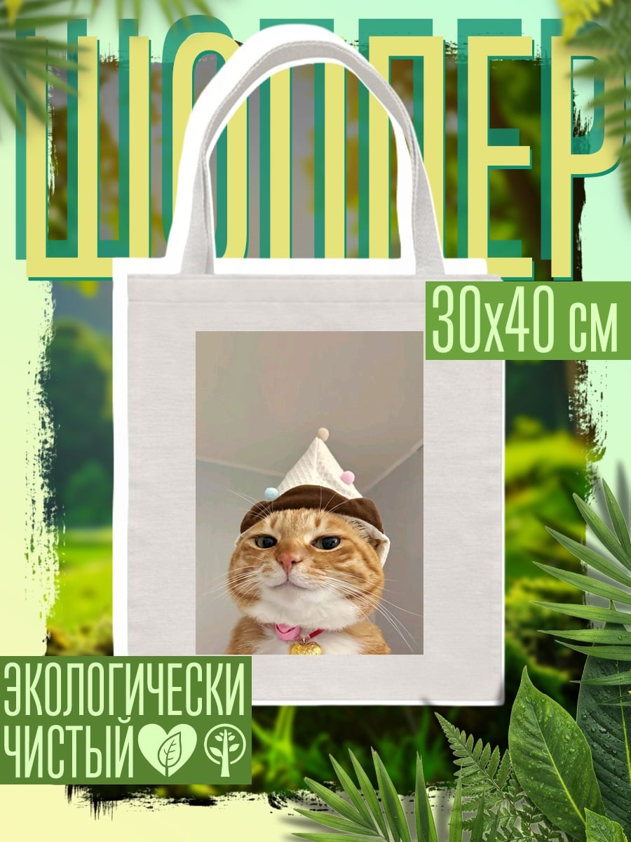 Шоппер Кот в шляпе