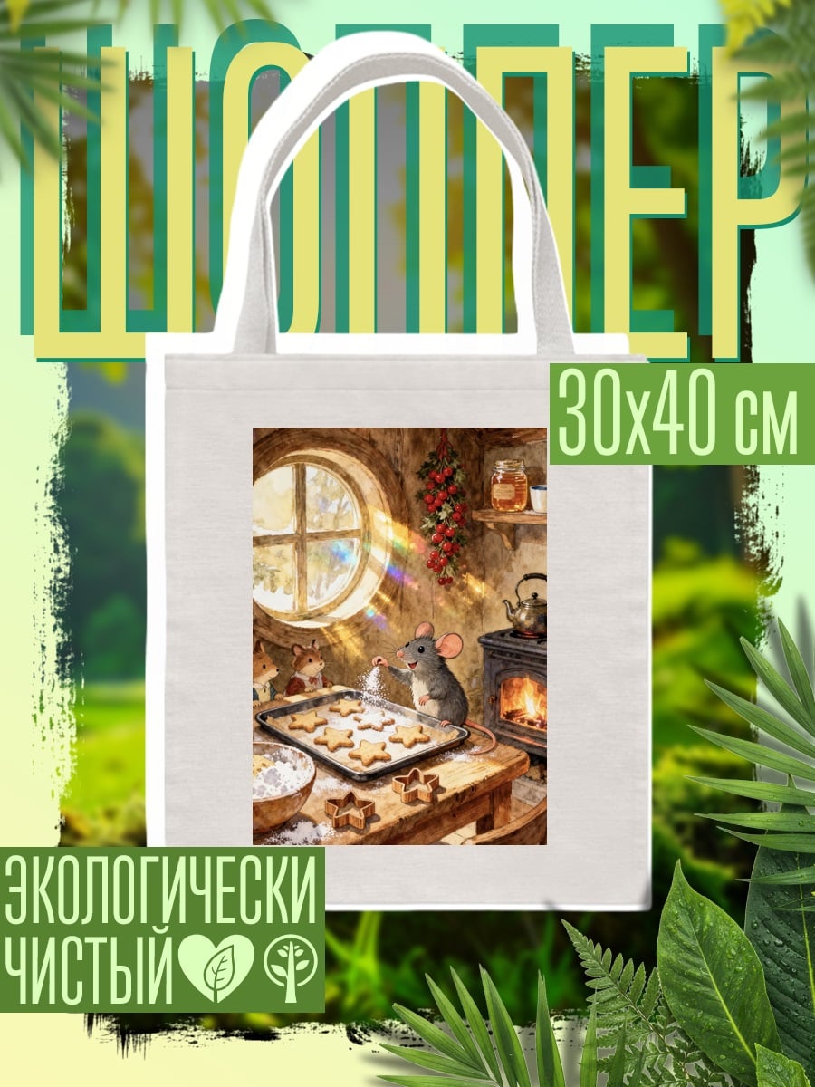 Шоппер мыши пекут печенье