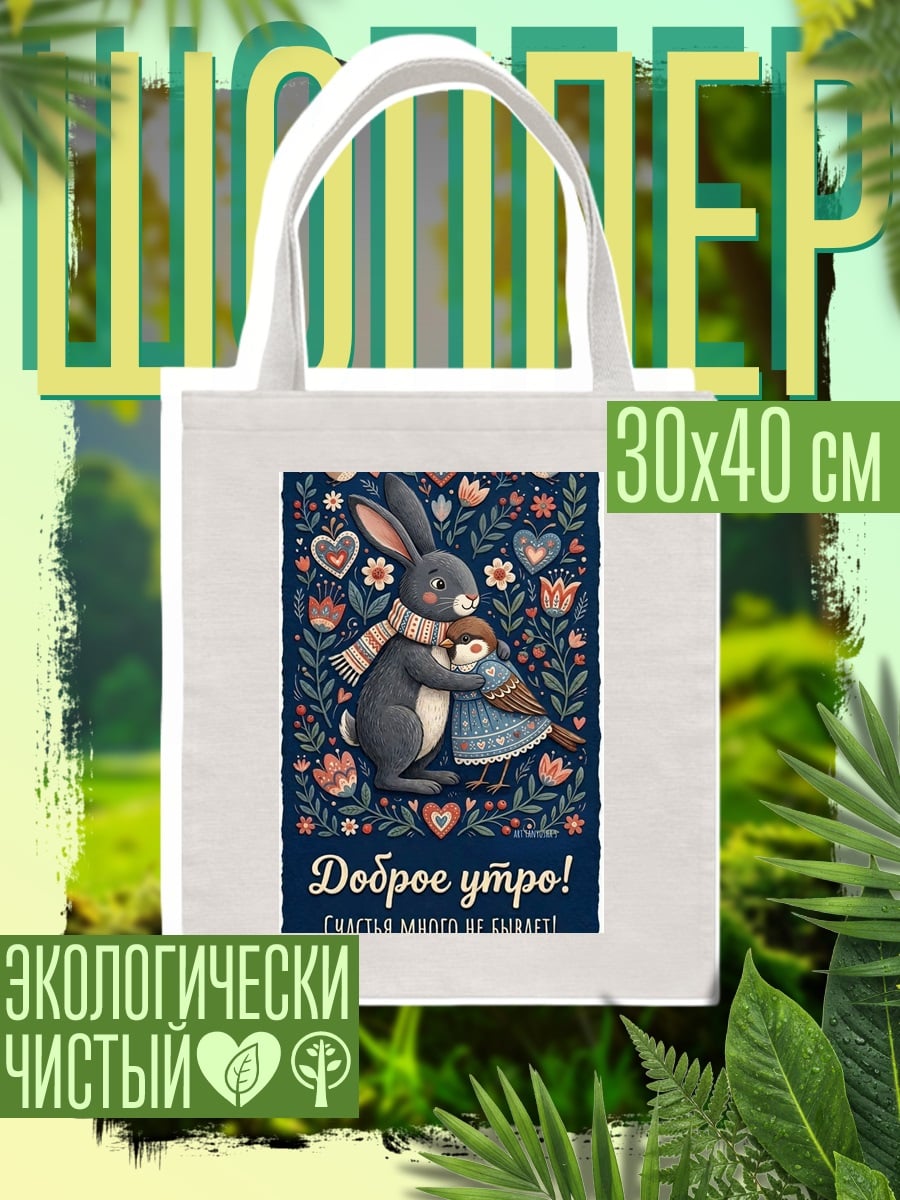 Шоппер Доброе утро заяц