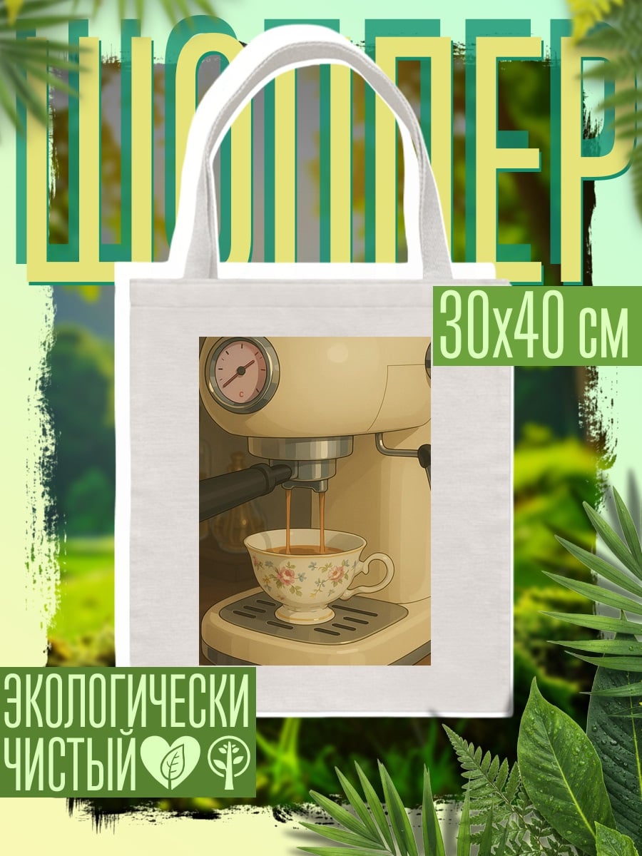 Шоппер Кофемашина готовит кофе